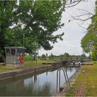 Ecluse au bout du Pont-Canal d’Agen