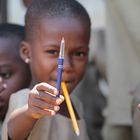 Ecoliers togolais dans une classe primaire de Lomé.