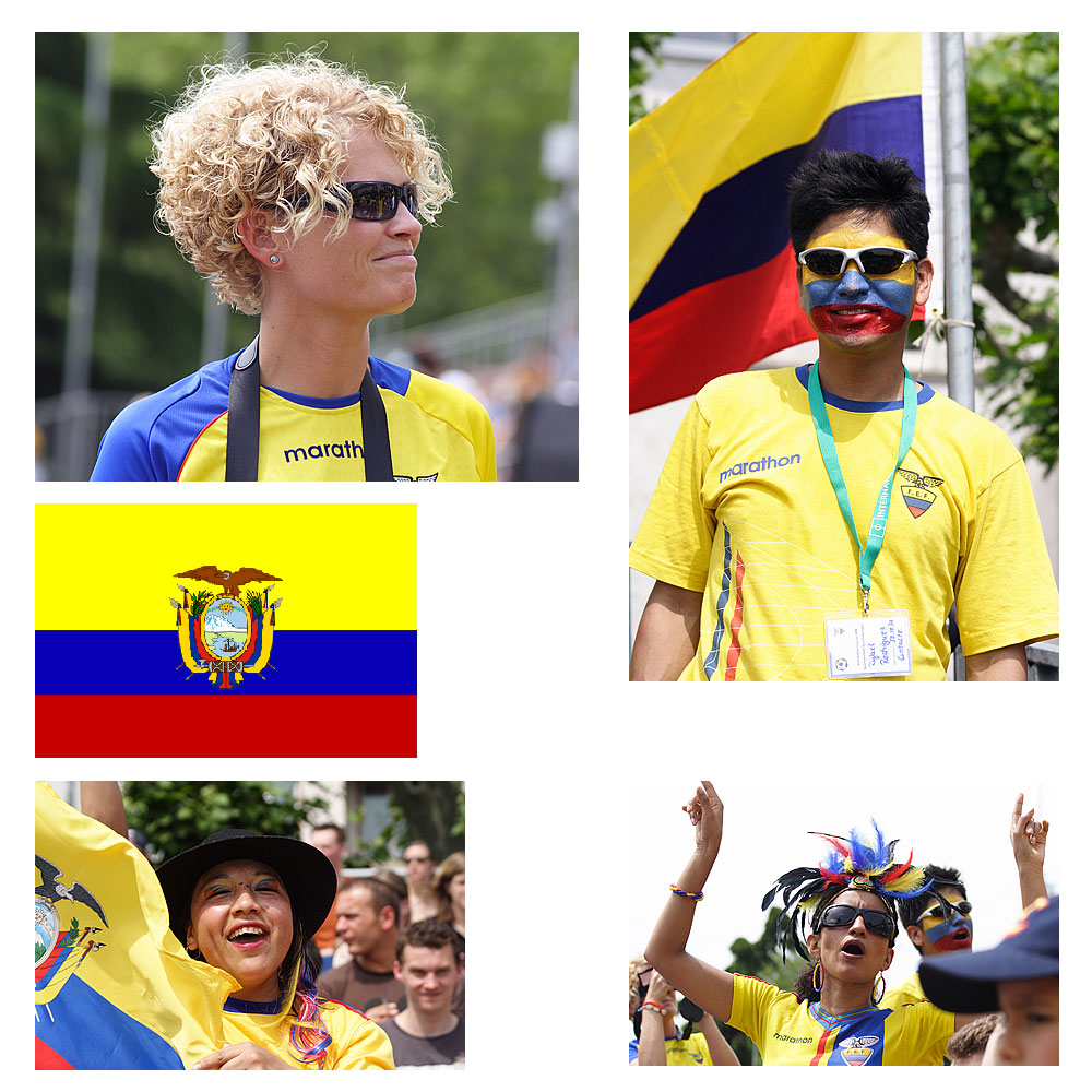 Ecuador Fans in Frankfurt