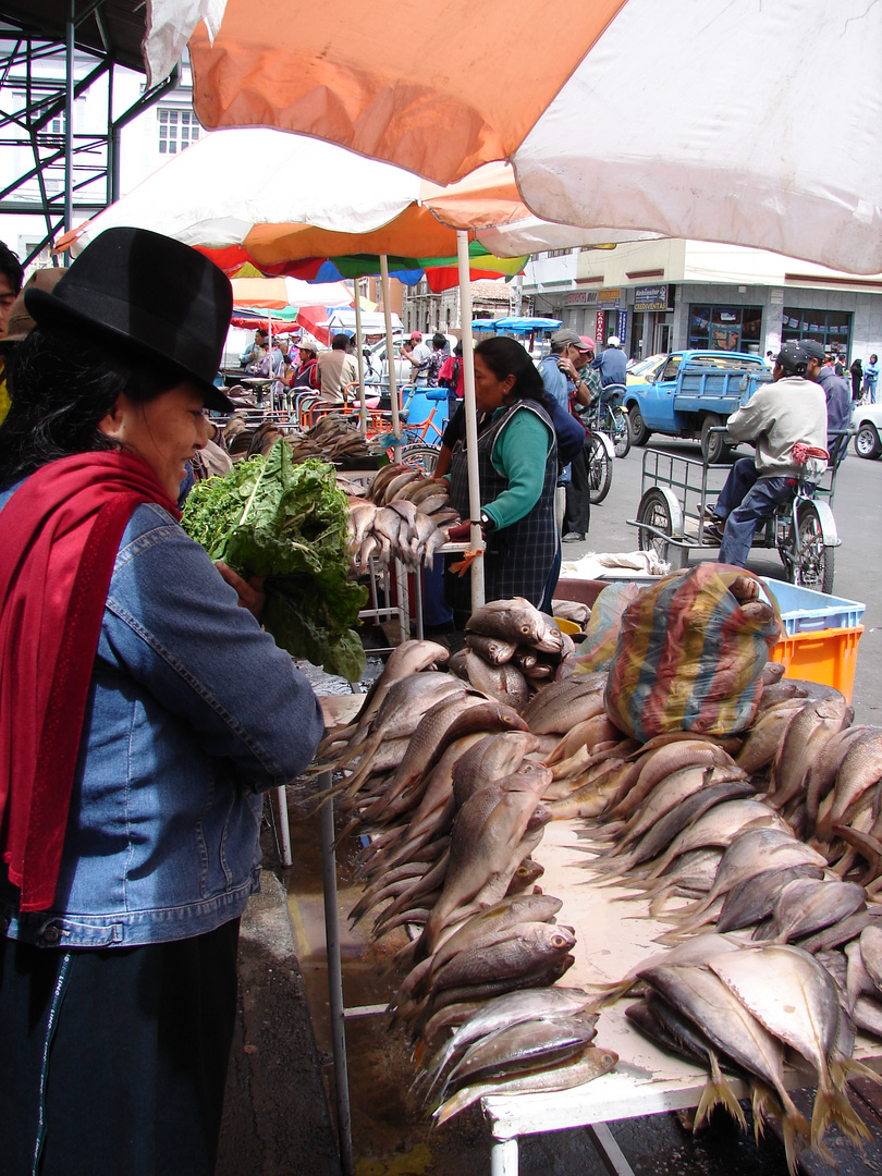 Ecuador Markt in Riobamba