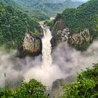 Ecuador-Urwald-Wasserfall