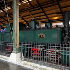 Ed 2x2/2 196 Mallet mit dem Eröffnungszug in der historische Bahnhofhalle in Bauma