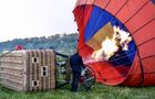 Gonflage de montgolfière de corinne74