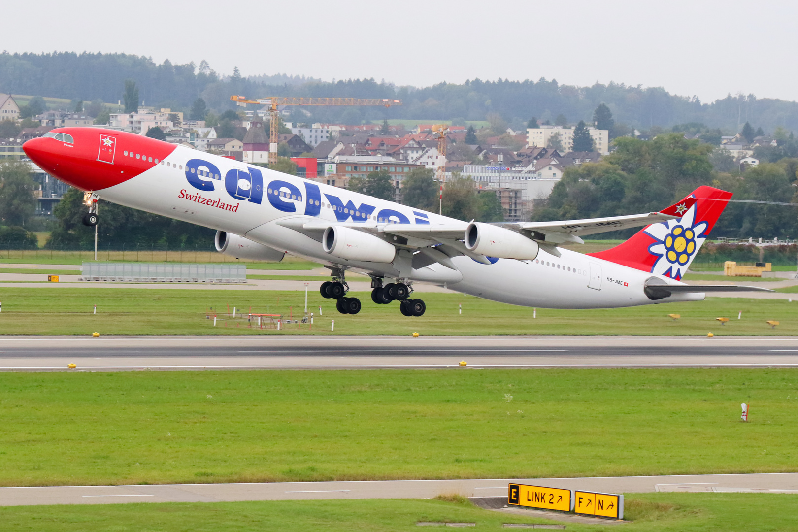 Edelweiss takeoff