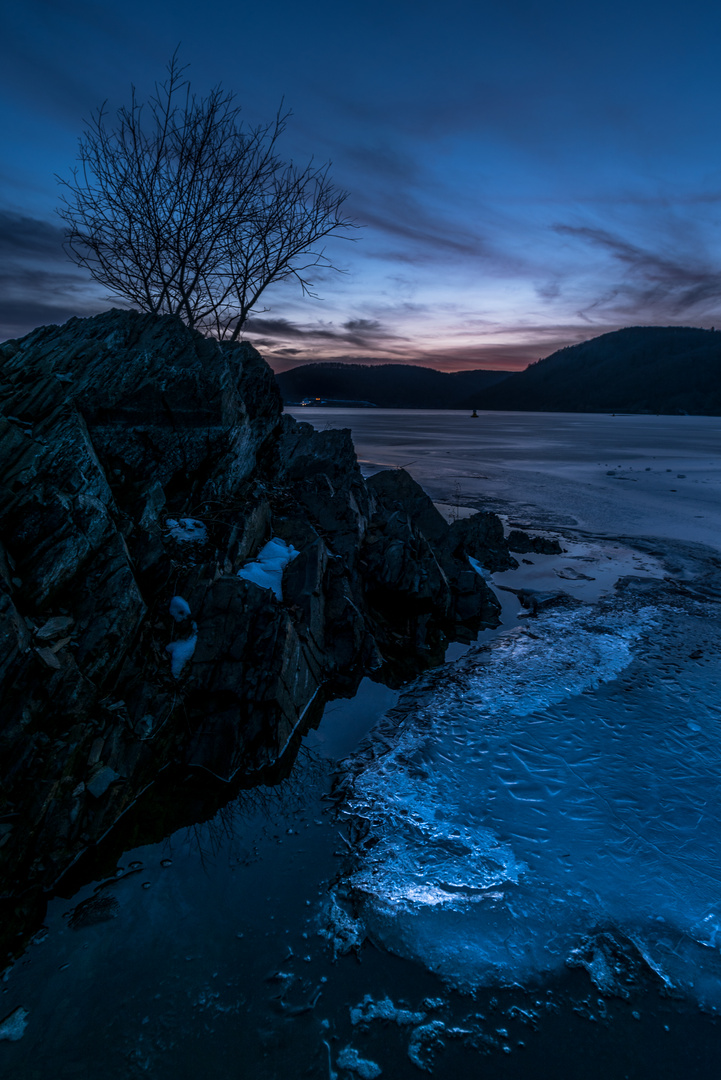 Edersee im Winter 