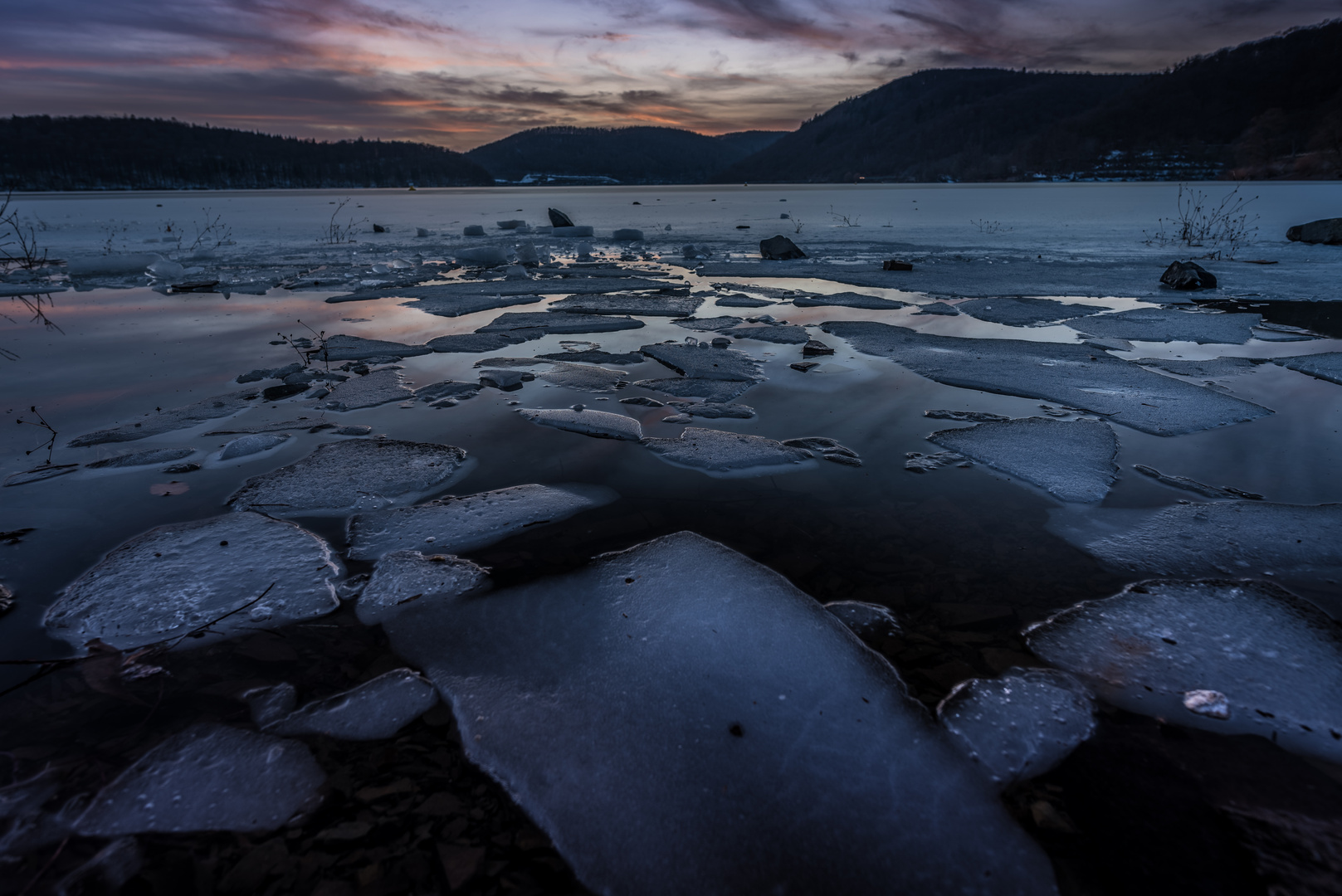 Edersee im Winter 