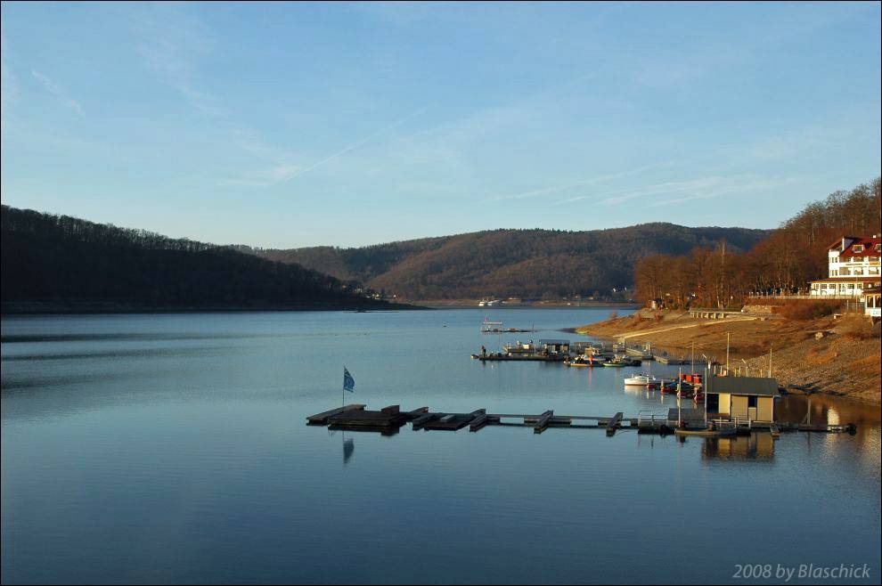 Edersee kurz vor Sonnenuntergang