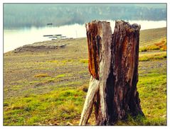 Edersee mit Friedhof Berich