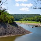 Edersee mit Holzformen