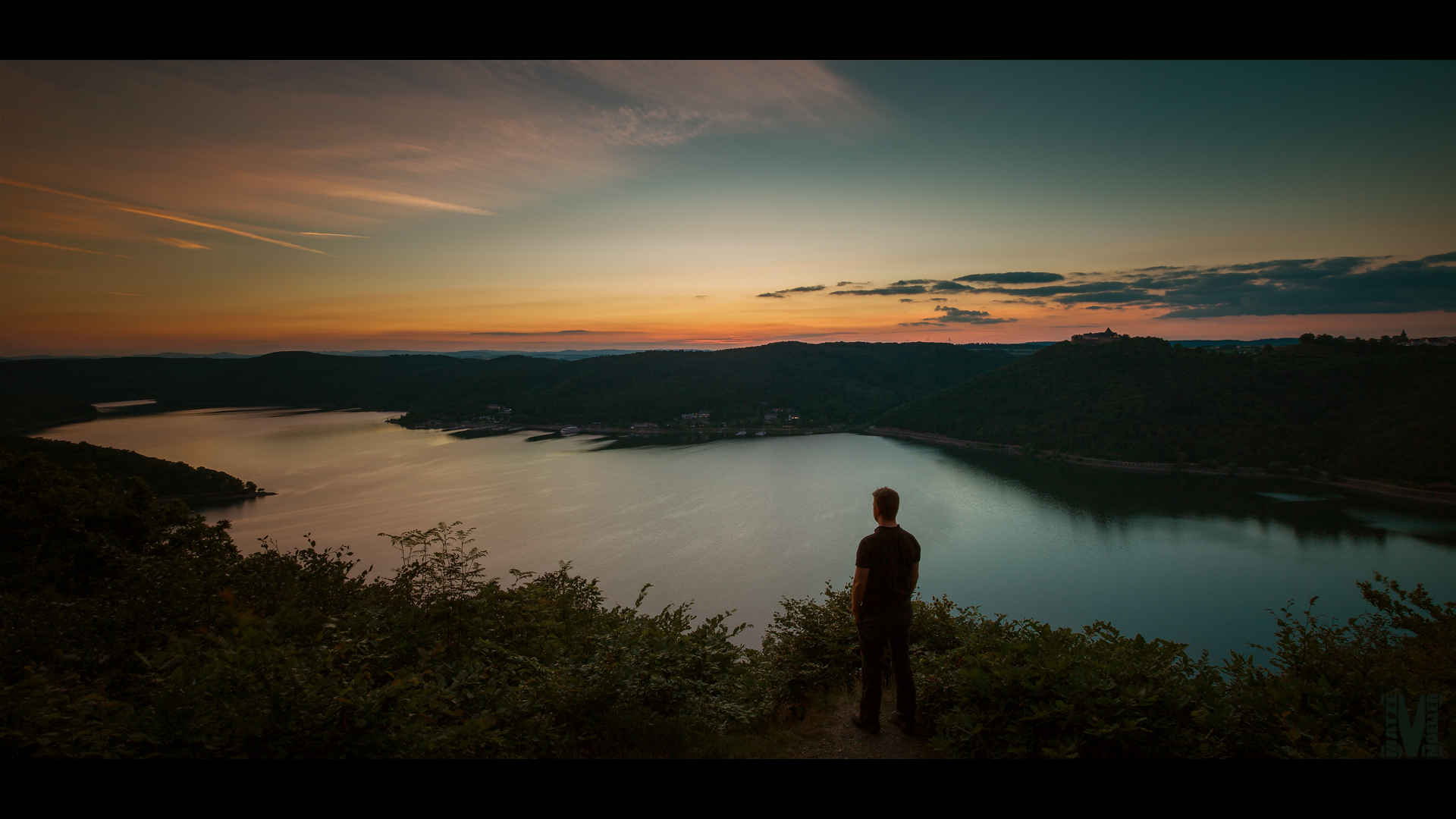 Edersee Sunset-Man