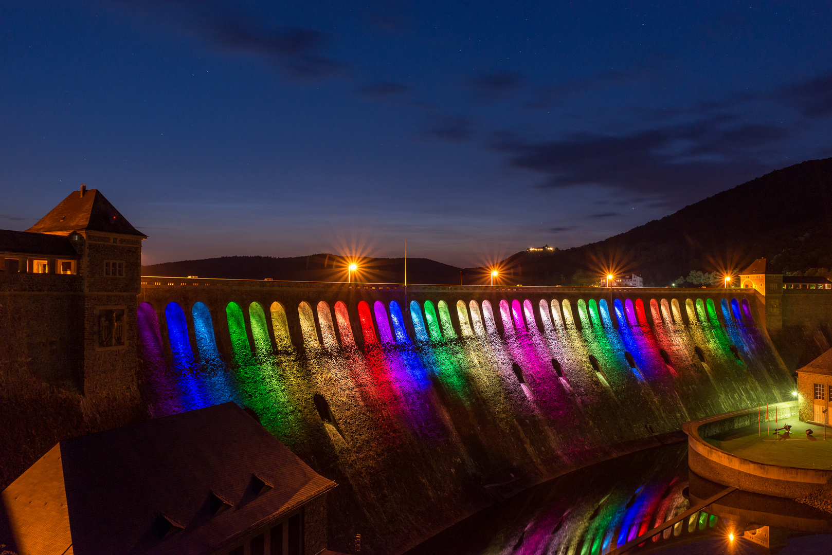 Edertalsperre by Night