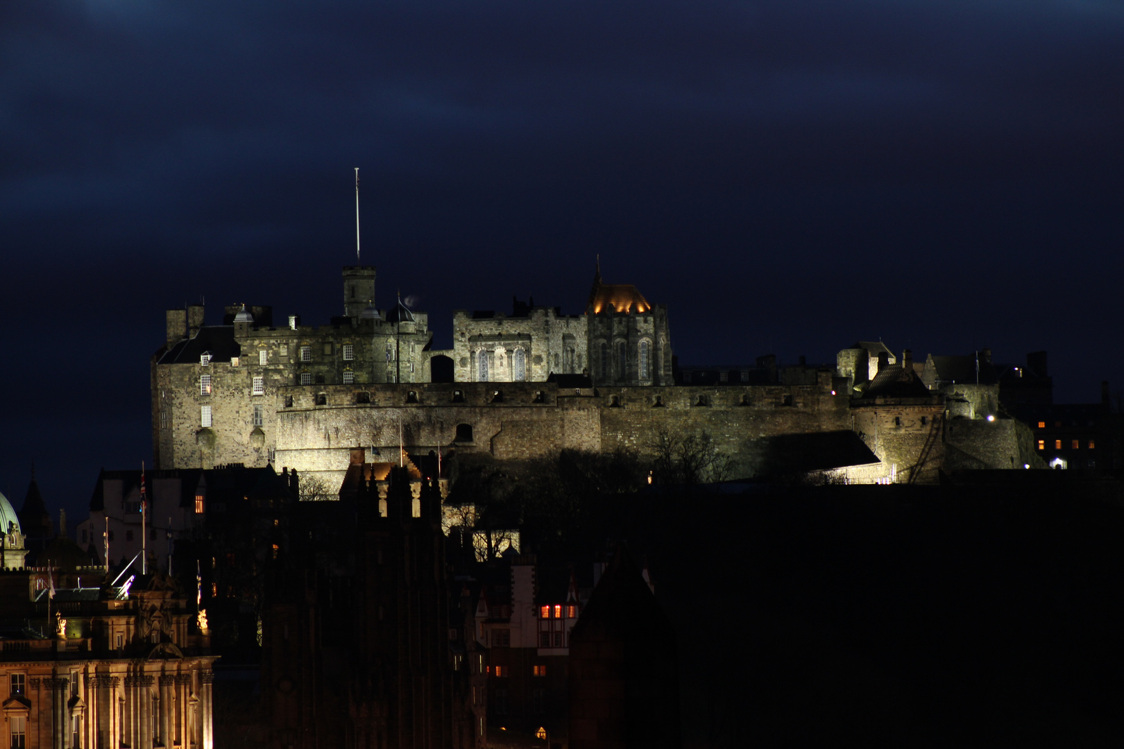 Edinburgh Castle am Abend