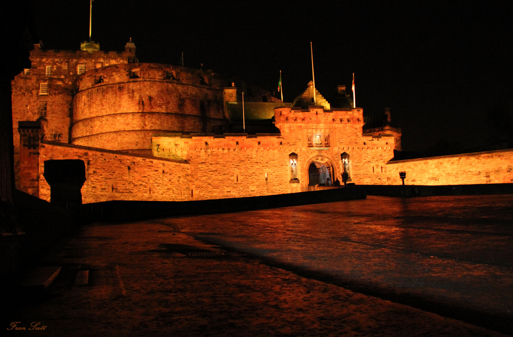 Edinburgh Castle at night