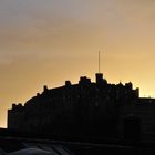 Edinburgh Castle bei Sonnenuntergang