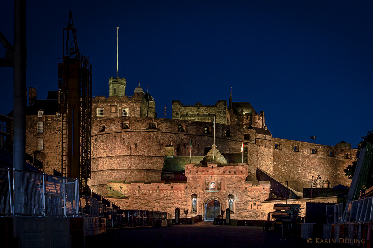 Edinburgh Castle, Bühnenbau für das Tattoo