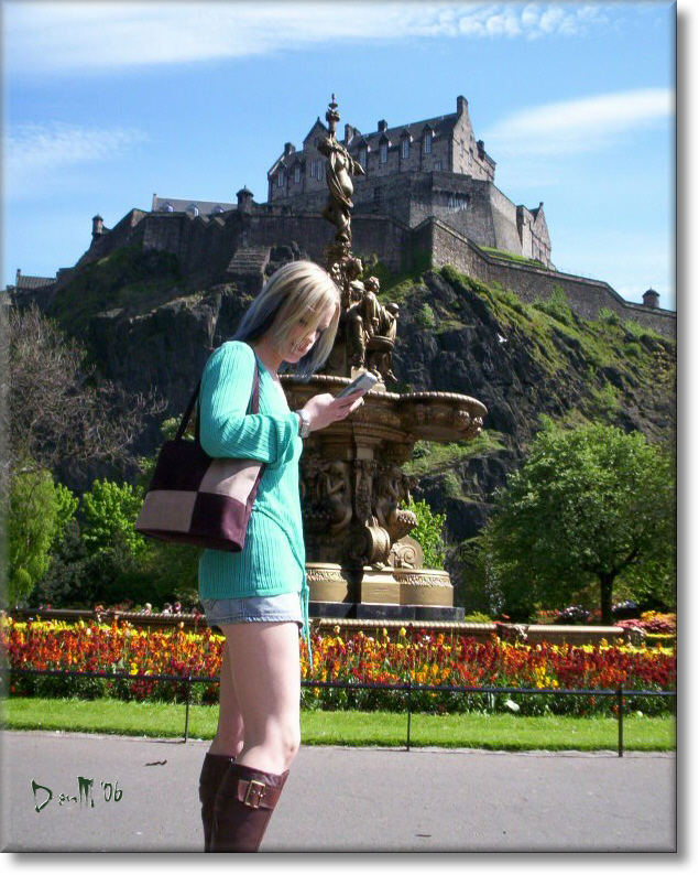 Edinburgh Castle - if you can spot it . . .