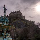 Edinburgh Castle von den Queen Street Gardens