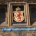 Edinburgh Castle,Schottland -Wappen und Motto-