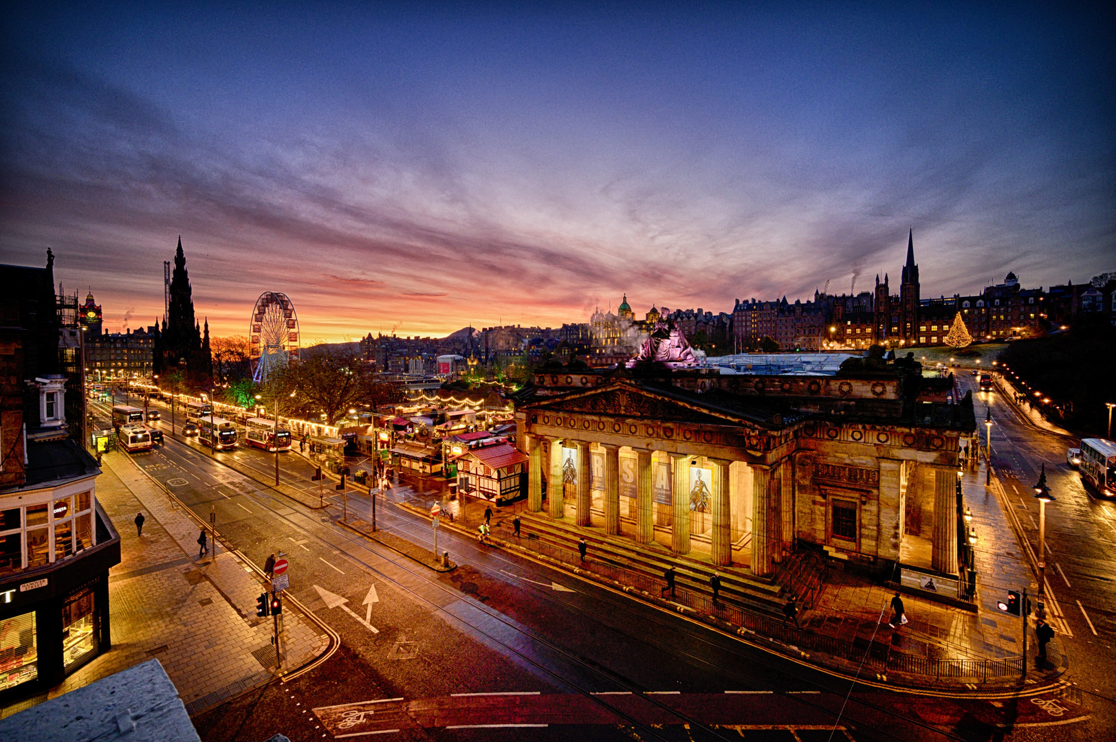 Edinburgh in the morning