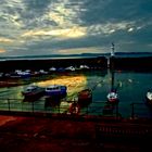 Edinburgh : Leith Harbour - Ships, fallen dry