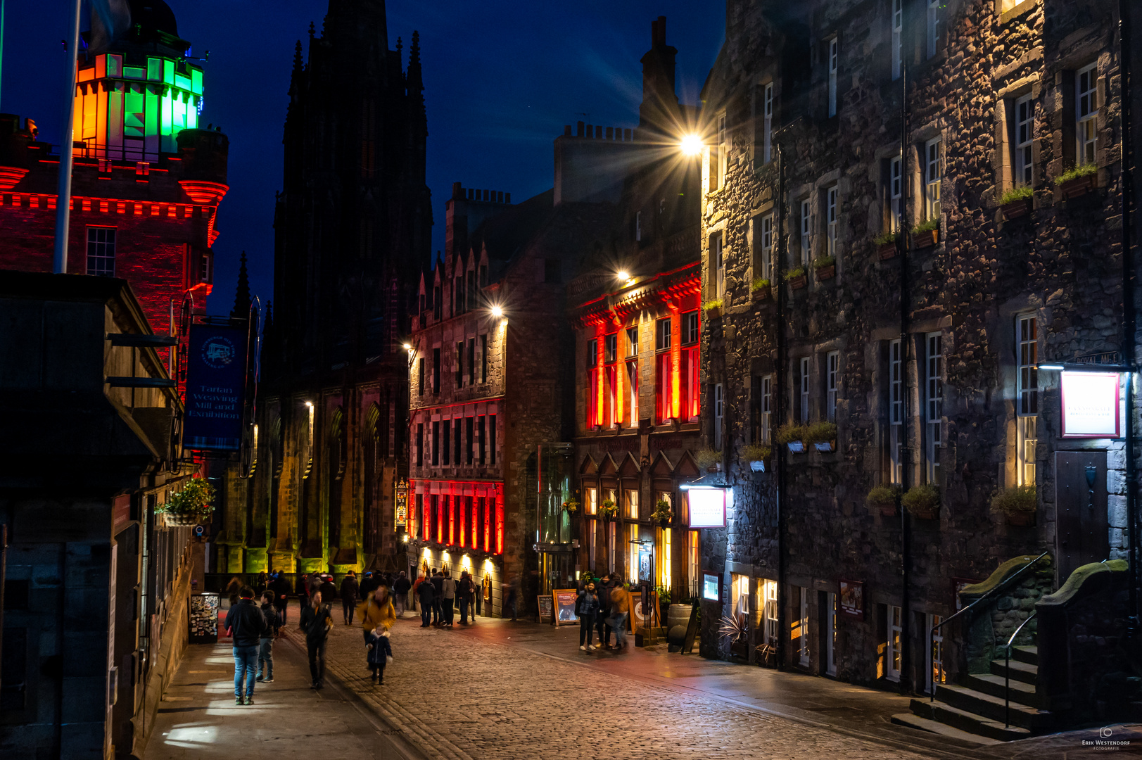 Edinburgh - Royal Mile bei Nacht