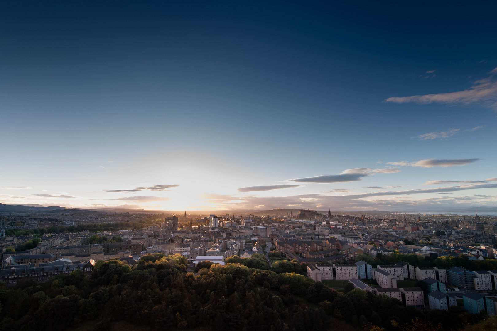 Edinburgh Sonnenuntergang