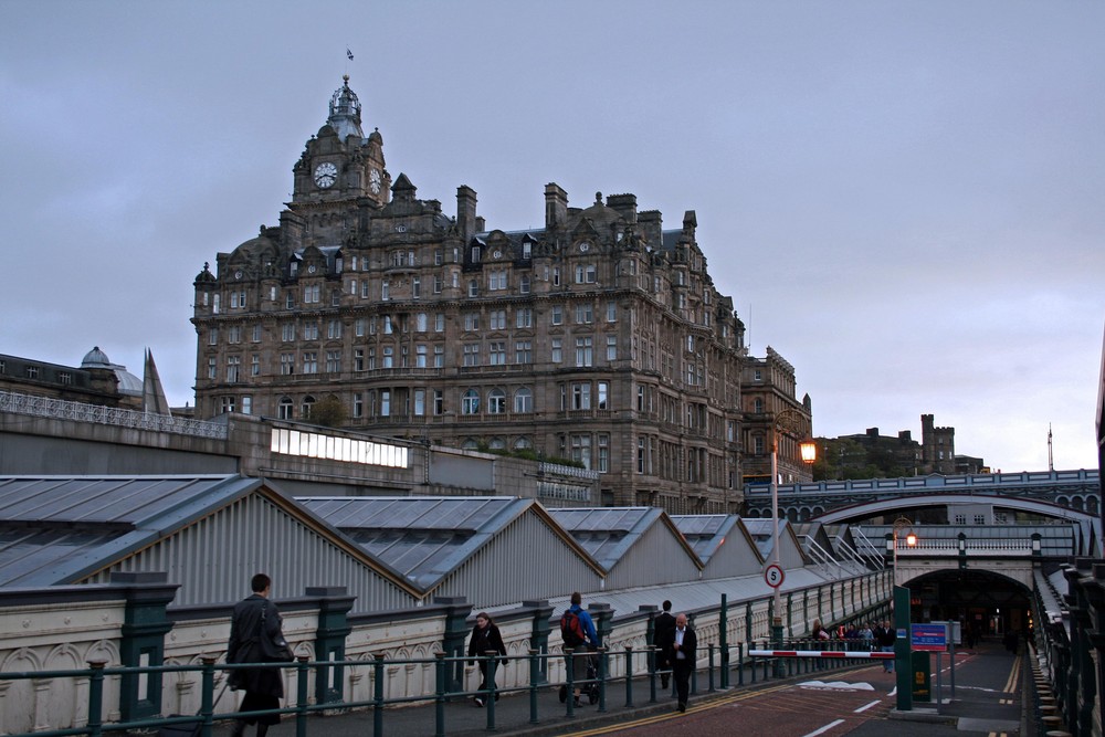 edinburgh train station...