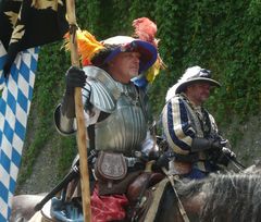 Edle Herren im Festzug des Burgfestes zu Burghausen