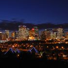 Edmonton Skyline bei Nacht