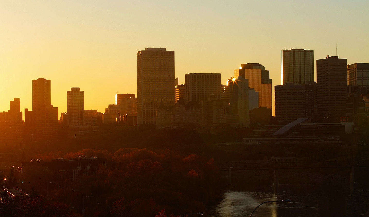 Edmonton sunset indirekt