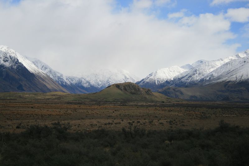 Edoras Filmset aus Der Herr der Ringe in Neuseeland