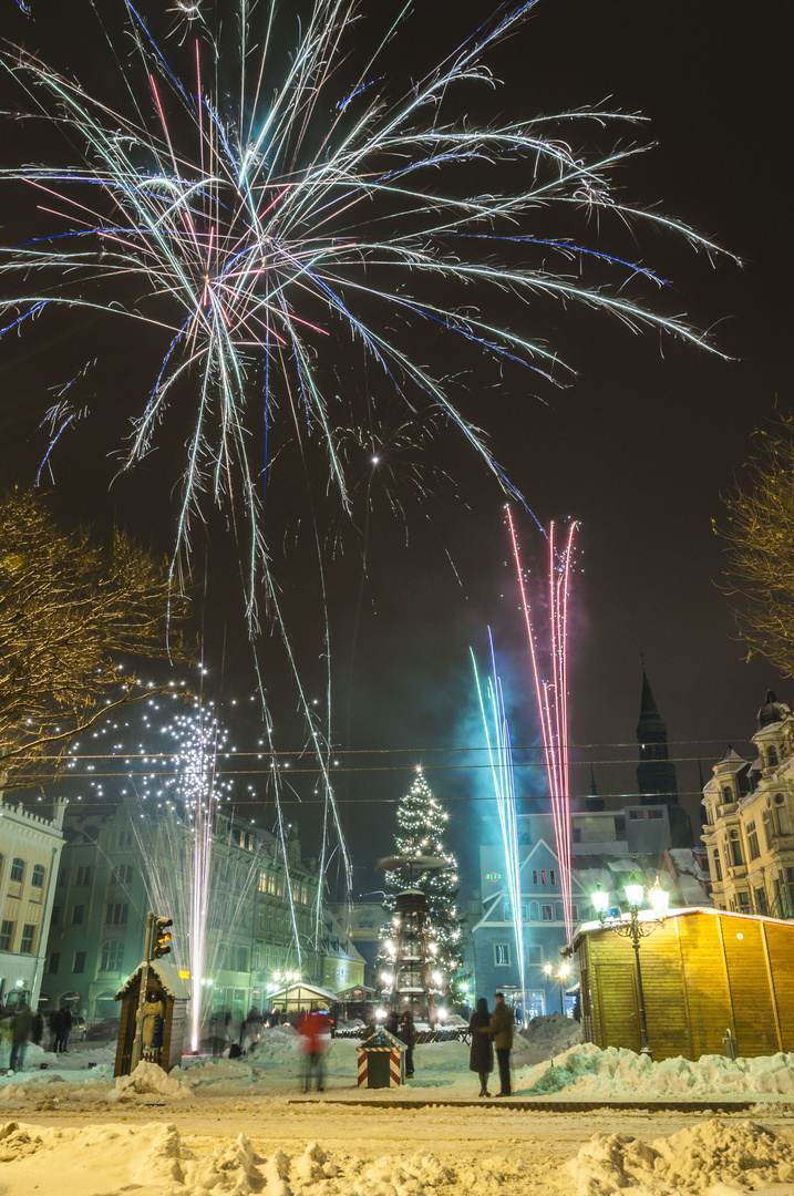 Effekte auf dem Weihnachtsmarkt