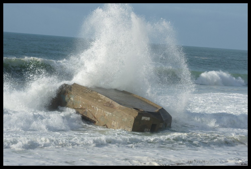 effet de vague sur un bunker lors des gros coéficients .Un réel plaisir pour les yeux !