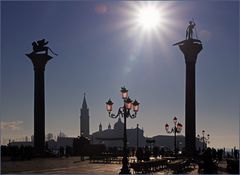 effet flare et contre jour naturels  sur venise...