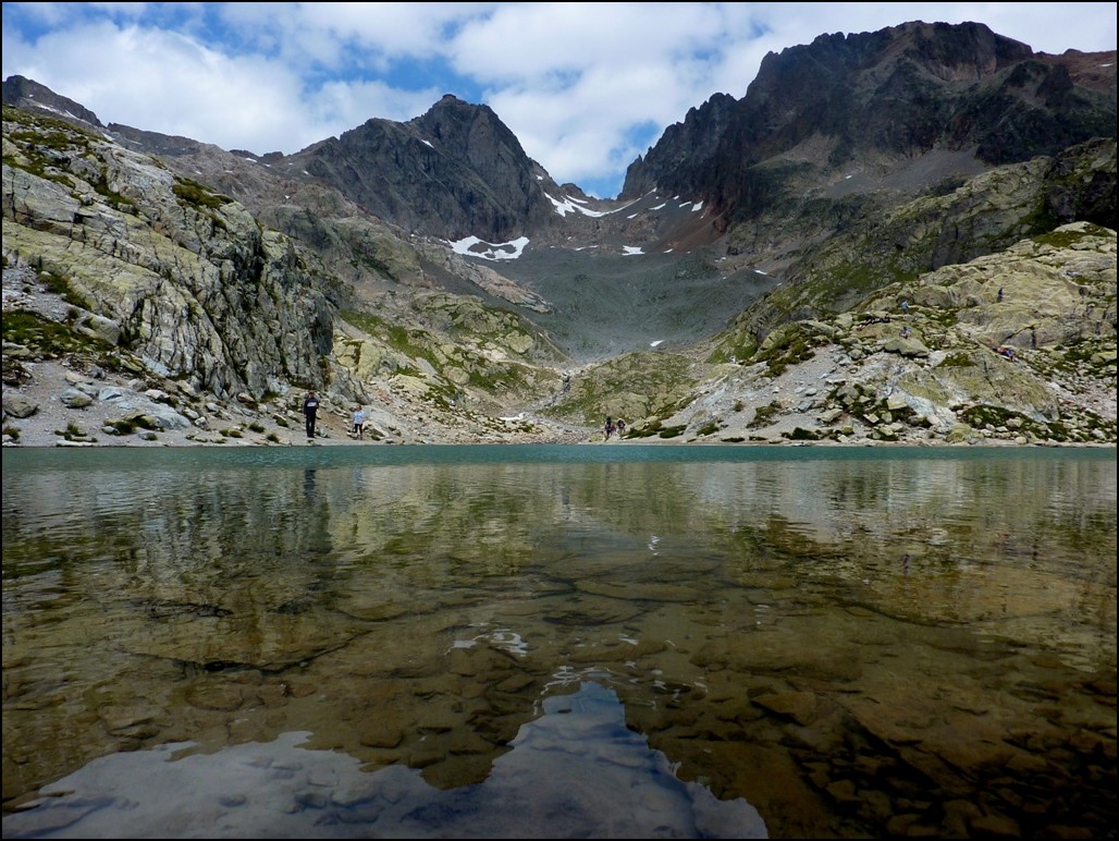 effet miroir au Lac Blanc (Chamonix)