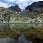 effet miroir au Lac Blanc (Chamonix)