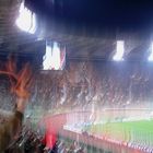 Effetti da stadio all'olimpico di roma durante Roma - Manchester united