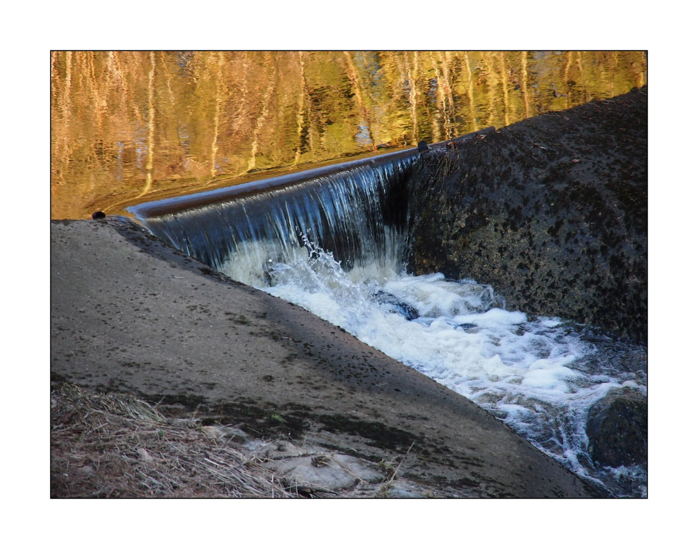 Egerwehr im Abendlicht