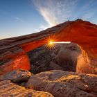 Eggshell Arch zum Sonnenuntergang