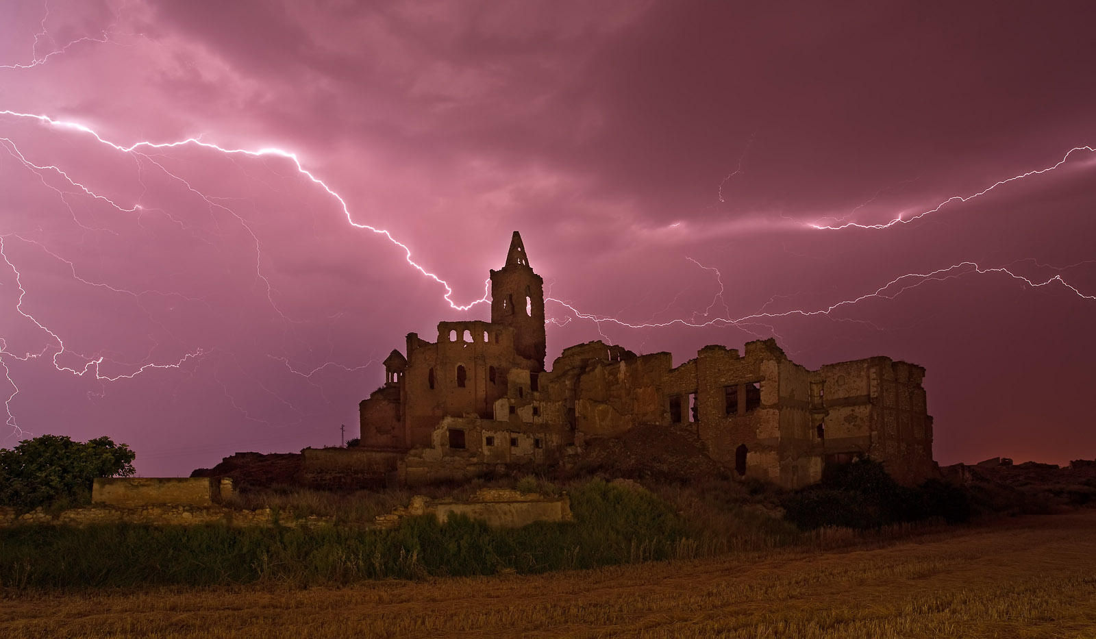 Eglesia Agustina/ Belchite/ Spanien