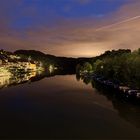Eglisau, Rhein und Nachthimmel