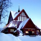 Eglise de Kiruna en Laponie, Suède.