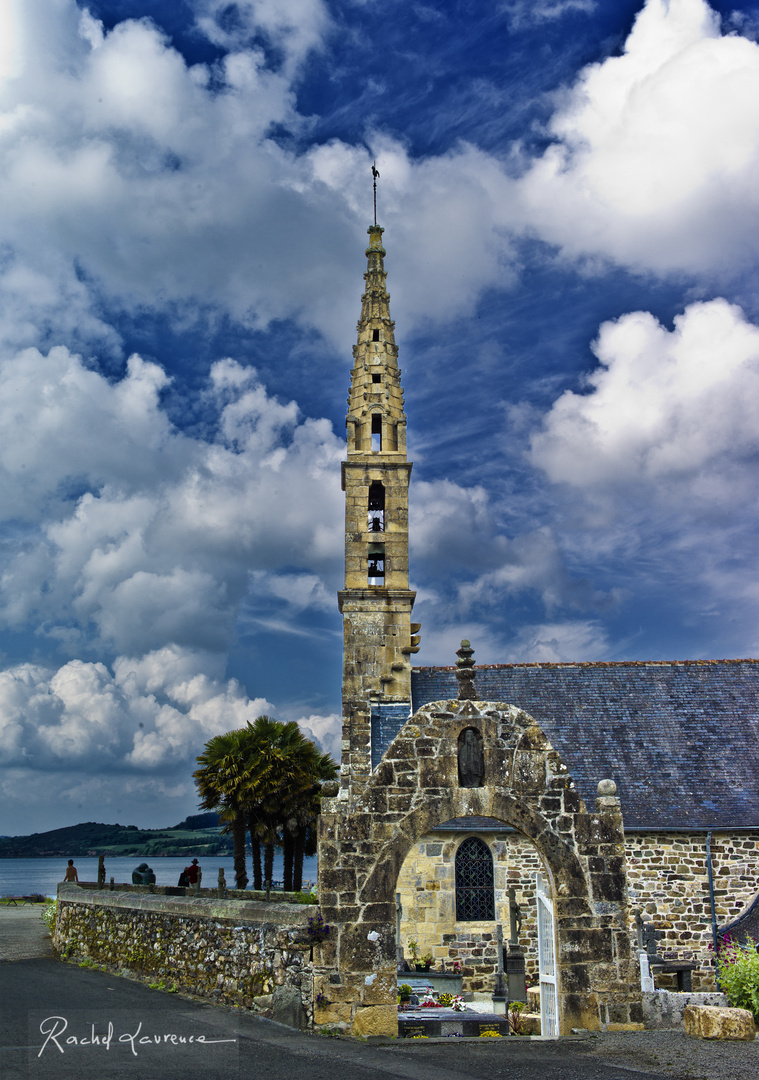 Eglise de Landevennec, Bretagne, Finistère, Rade de Brest