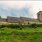 Eglise de Saint-André dans le petit village de Mirebel dans le Jura