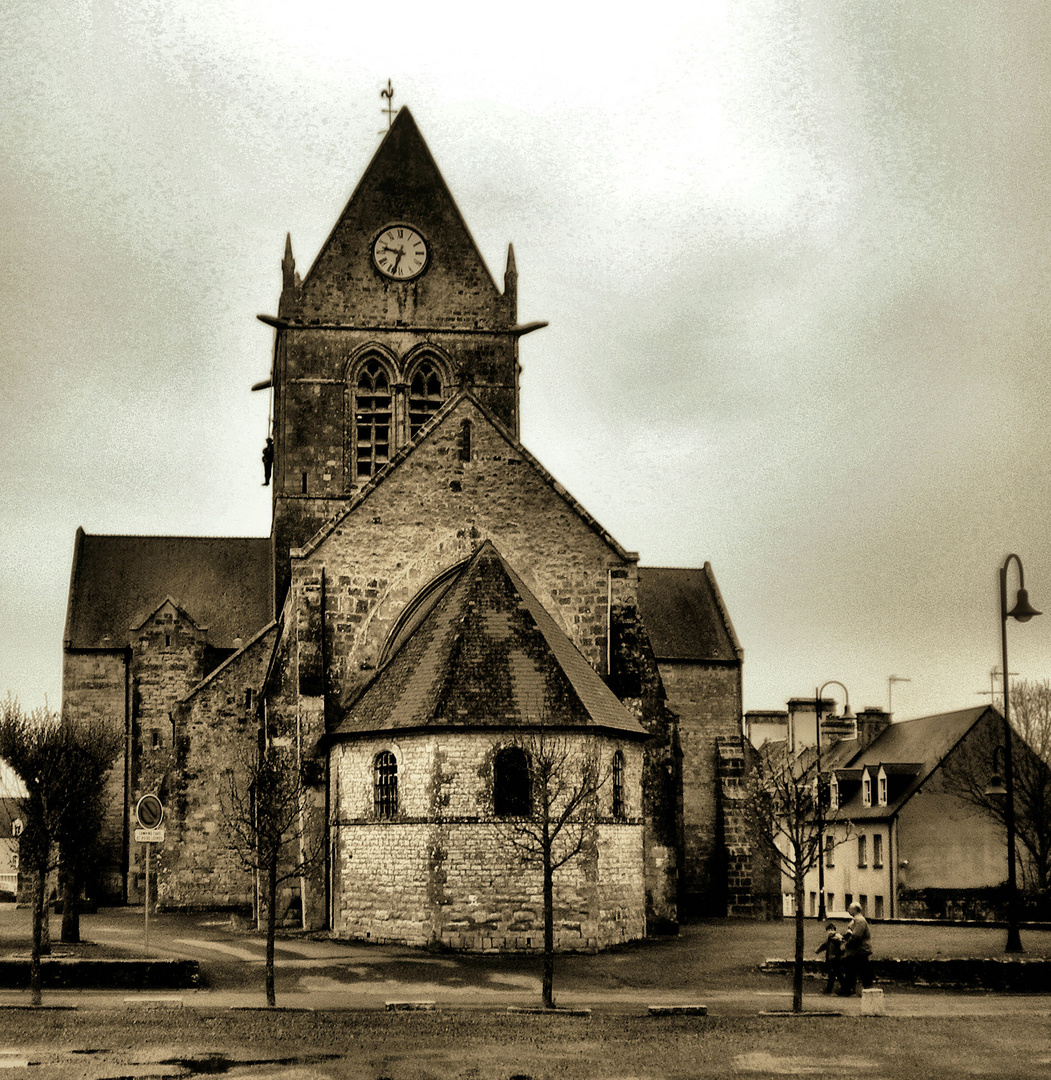 Eglise de sainte mère l'église en normandie