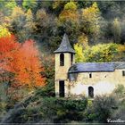 eglise et automne espagnol