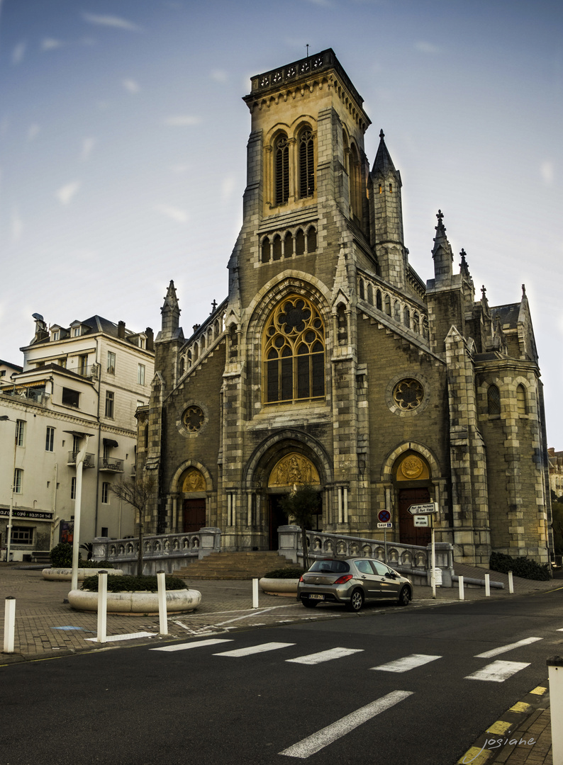 EGLISE SAINTE EUGENIE A BIARRITZ photo et image nature, église Images
