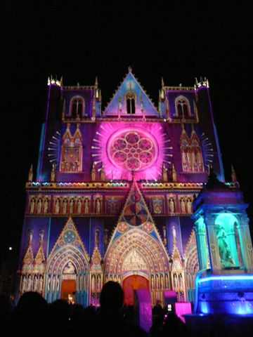 Eglise St Nizier pour la fête de lumières