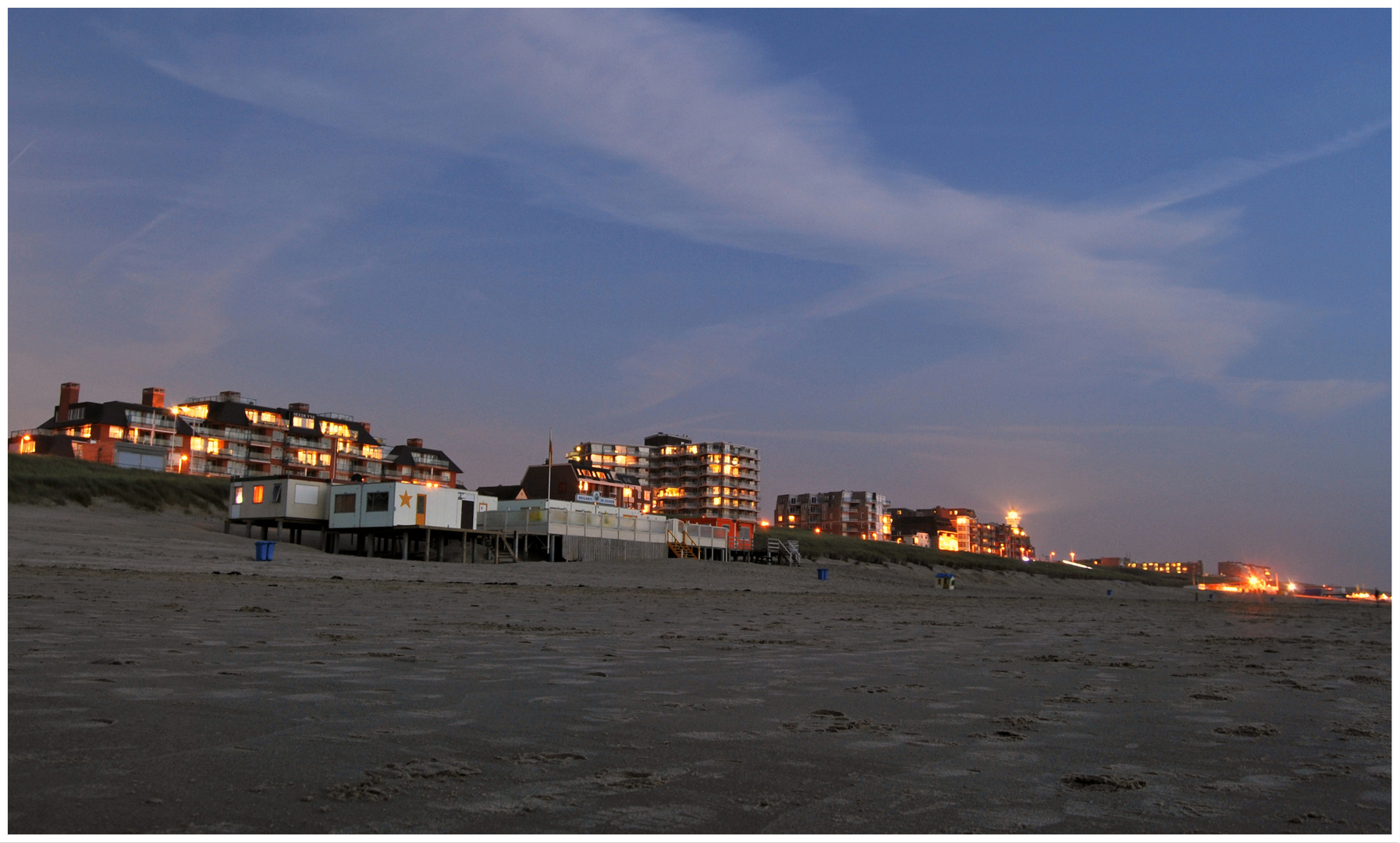 Egmond aan Zee, vom Strand aus gesehen