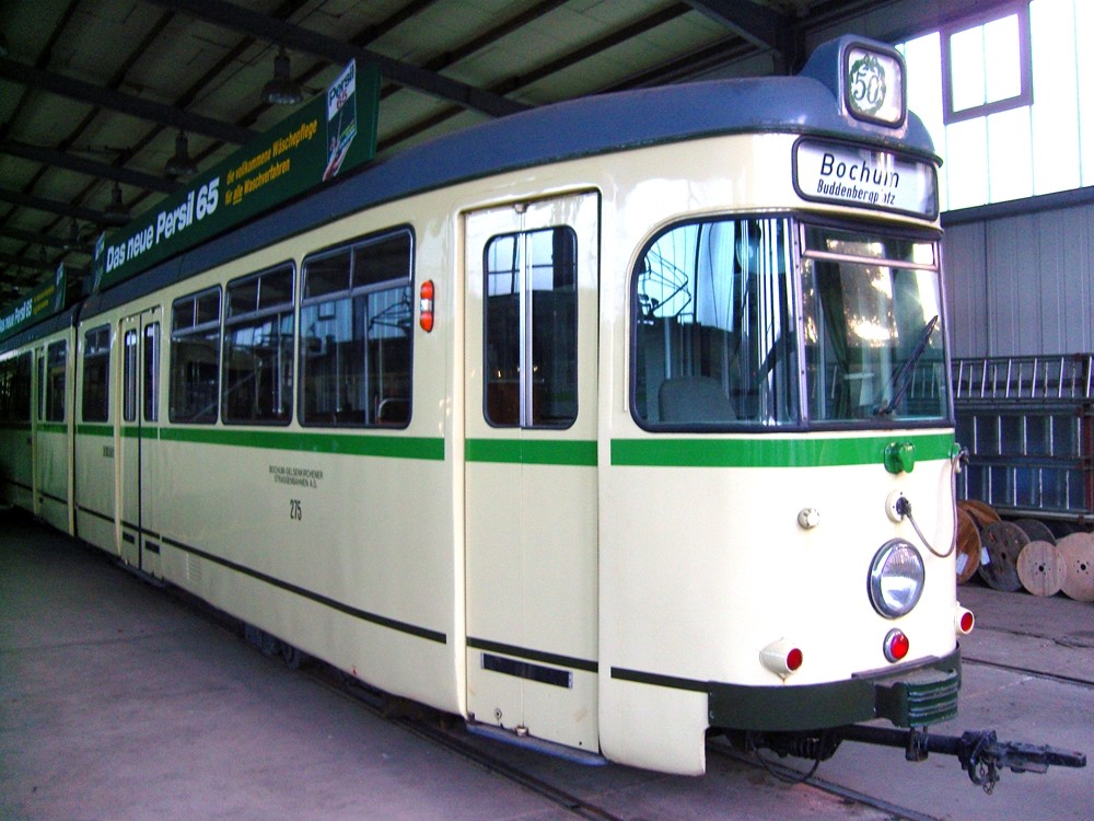 Ehem. BOGESTRA-Straßenbahn im Straßenbahnmuseum Wuppertal-Kohlfurth